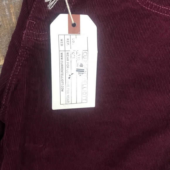 Current Eiliott NWT “The Stiletto” Cord Jeans. - Picture 3 of 4